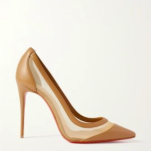 CHRISTIAN LOUBOUTIN
Galativi 100 leather and mesh pumps